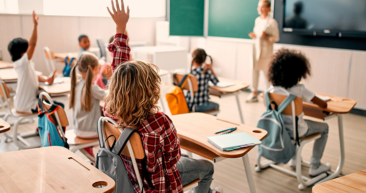 Children at school